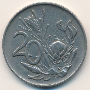 ЮАР, 20 центов (1972 г.)