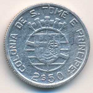 Сан-Томе и Принсипи, 2,5 эскудо (1939–1948 г.)