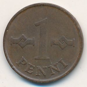 Finland, 1 penni, 1963