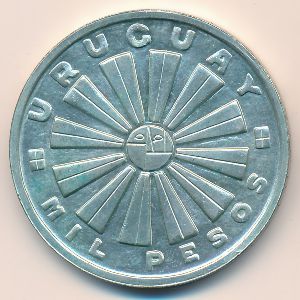 Уругвай, 1000 песо (1969 г.)