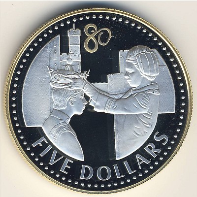 Каймановы острова, 5 долларов (2006 г.)