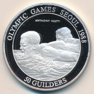 Suriname, 50 gulden, 1988