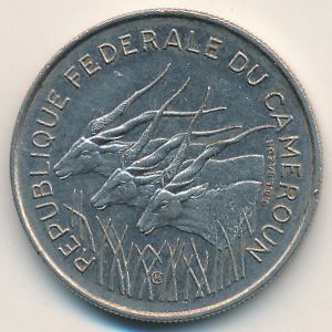 Cameroon, 100 francs, 1971–1972