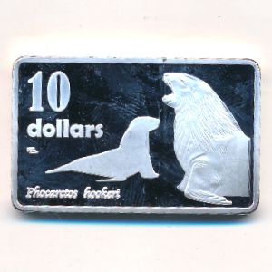 Auckland Islands., 10 dollars, 2017