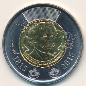 Canada, 2 dollars, 2015