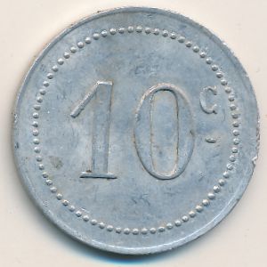 Algeria, 10 centimes, 1915