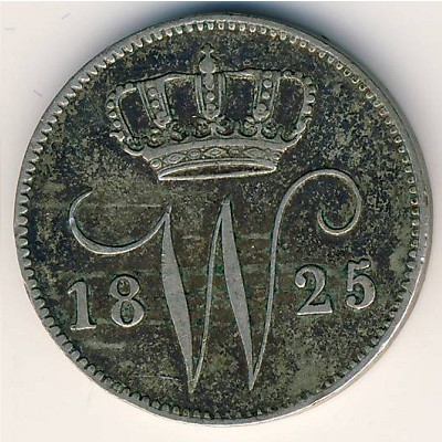 Netherlands, 25 cents, 1817–1830