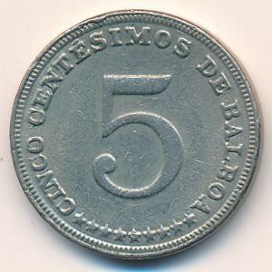 Panama, 5 centesimos, 1982