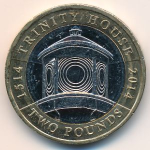 Great Britain, 2 pounds, 2014