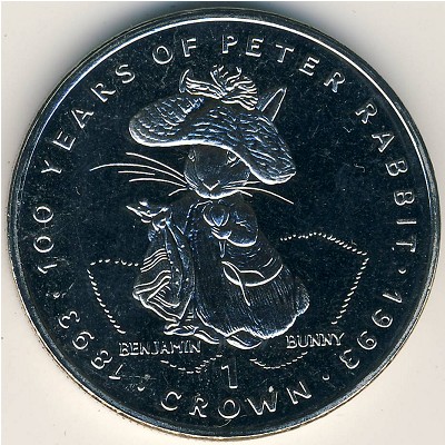 Gibraltar, 1 crown, 1993