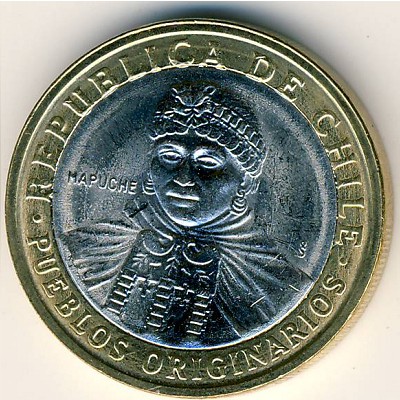Чили, 100 песо (2001–2016 г.)