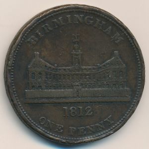 Бирмингем, 1 пенни (1812 г.)