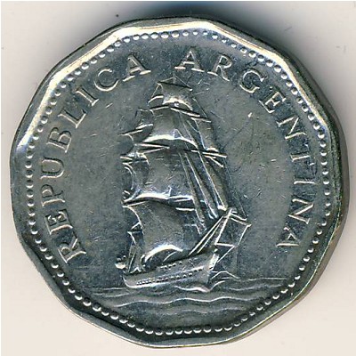 Argentina, 5 pesos, 1961–1968