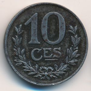 Luxemburg, 10 centimes, 1918–1923