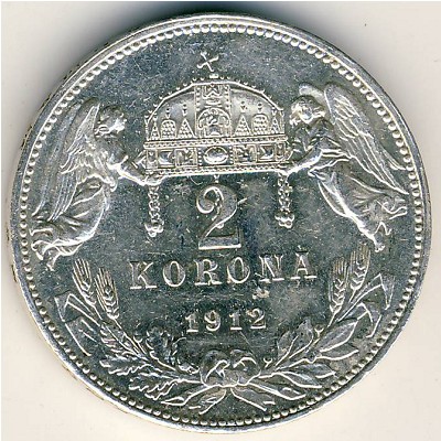 Венгрия, 2 кроны (1912–1914 г.)