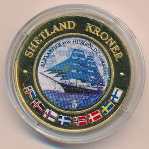 Shetland., 5 kroner, 1999