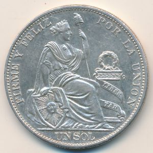 Перу, 1 соль (1916 г.)