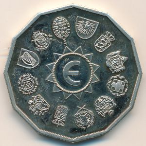Europe., 1 ecu, 1993–1994
