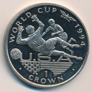 Gibraltar, 1 crown, 1994