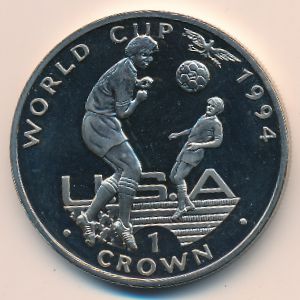 Gibraltar, 1 crown, 1994