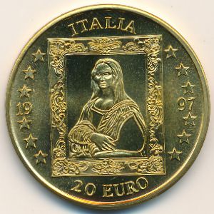 Italy., 20 euro, 1997