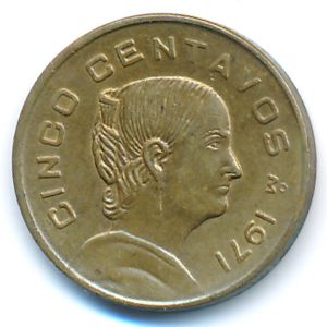 Mexico, 5 centavos, 1971