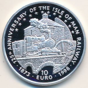 Isle of Man, 10 euro, 1998