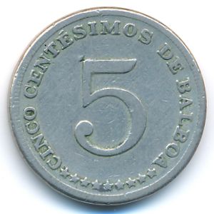 Panama, 5 centesimos, 1968