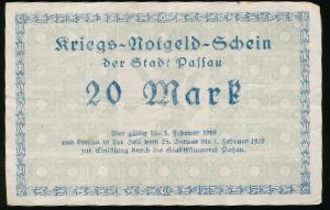Дессау-Росслау., 20 марок (1919 г.)