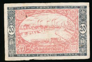Корбах., 20 марок (1922 г.)