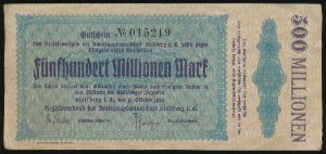 Штольберг., 500000000 марок (1923 г.)