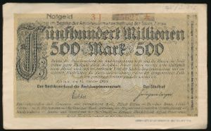 Циттау., 500000000 марок (1923 г.)