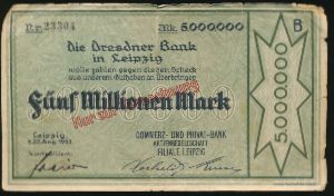 Dresden, 5000000 марок, 1923