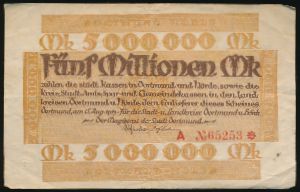 Dortmund, 5000000 марок, 1922
