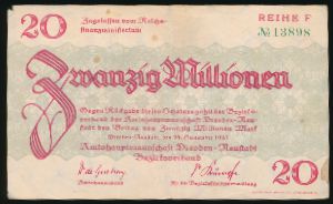 Dresden, 20000000 марок, 1923