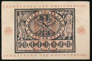Дюссельдорф., 10000000 марок (1923 г.)