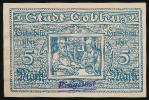 Кобленц., 5 марок (1918 г.)