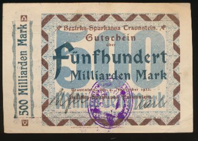 Траунштайн., 500000000000 марок (1923 г.)