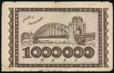 Дюссельдорф., 1000000 марок (1923 г.)