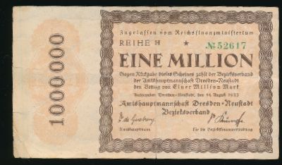 Dresden, 1000000 марок, 1923