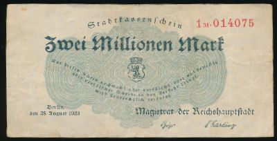 Berlin, 2000000 марок, 1923