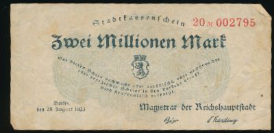 Берлин., 2000000 марок (1923 г.)