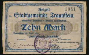 Траунштайн., 10 марок (1919 г.)