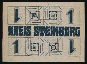 Steinburg., 1 марка, 1918