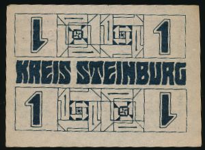 Штайнбург., 1 марка (1918 г.)