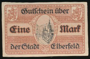 Эльберфельд., 1 марка (1918 г.)