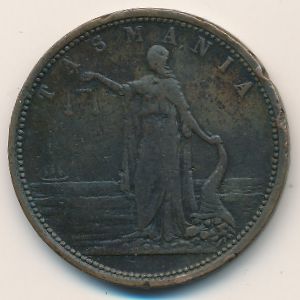 Australia, 1 penny, 1860