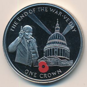 Gibraltar, 1 crown, 2004