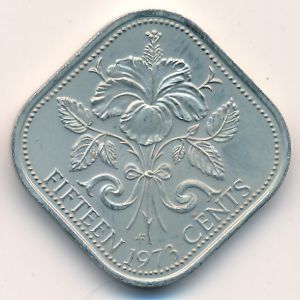 Bahamas, 15 cents, 1971–1973