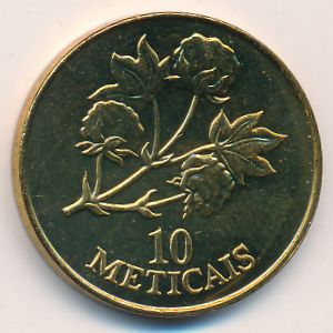 Mozambique, 10 meticals, 1994